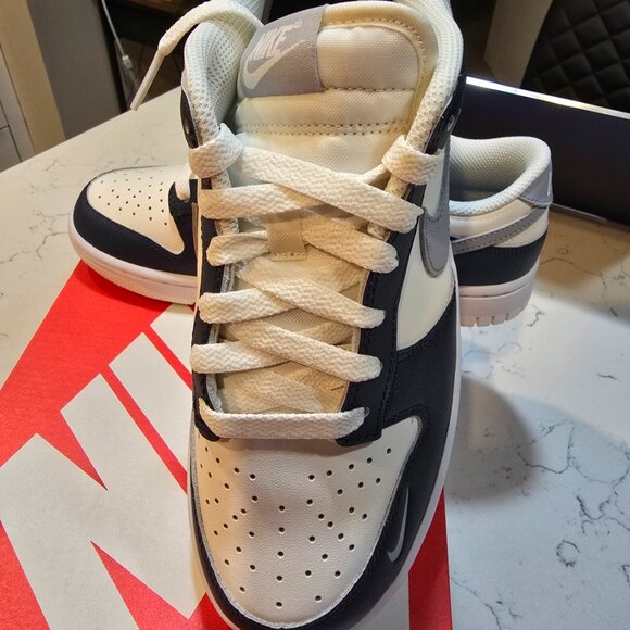 Nike Dunk Low Sail-Wolf Grey-White-Blue Womens Sz 8 US HV2390 100 Sneakers NEW - Picture 2 of 15
